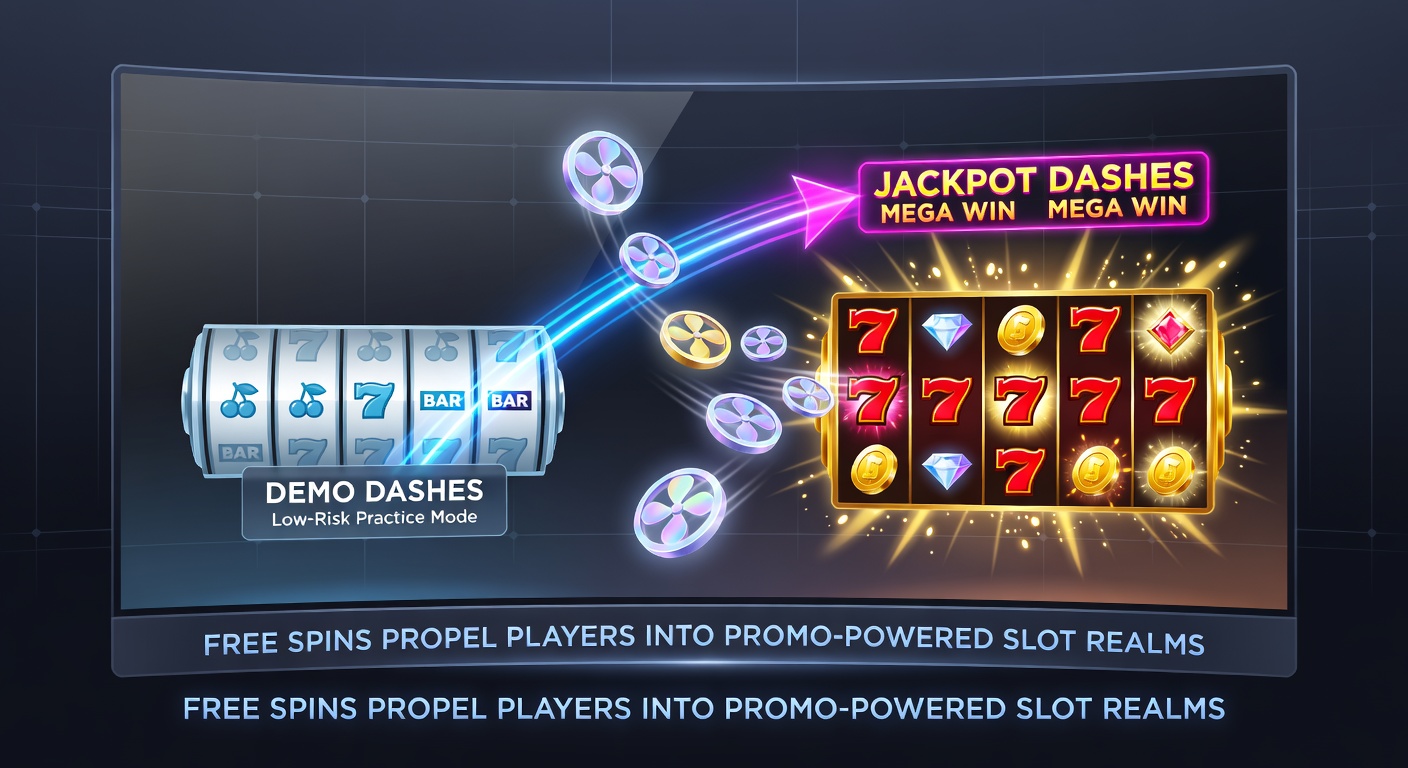 Dynamic cascade of free spins activating multipliers and jackpot meters on a mobile slot screen amid glowing promo banners