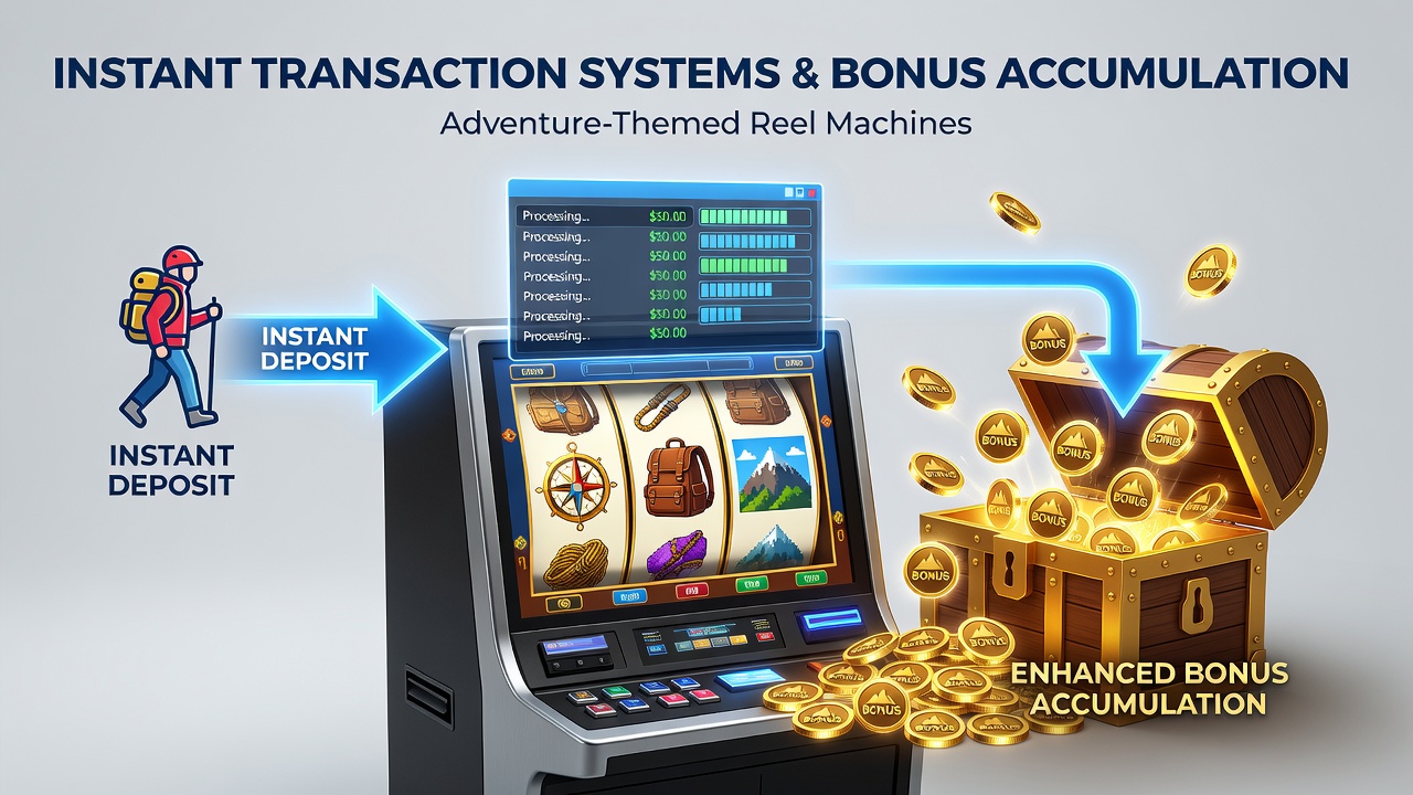 Close-up of mobile screen displaying adventure slot bonus ladder filling after an instant deposit confirmation