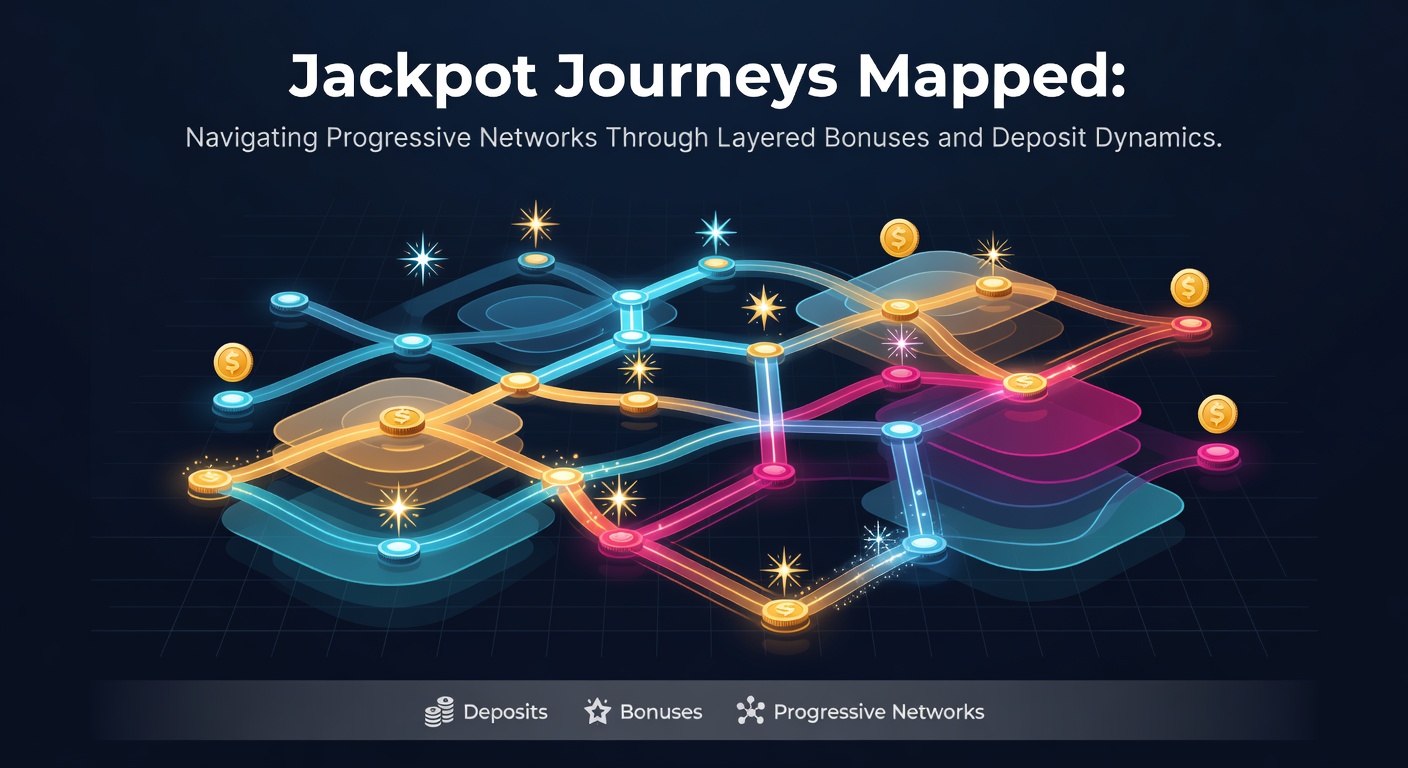 Visual map of interconnected progressive jackpot networks highlighting bonus layers and deposit flows in slot gaming