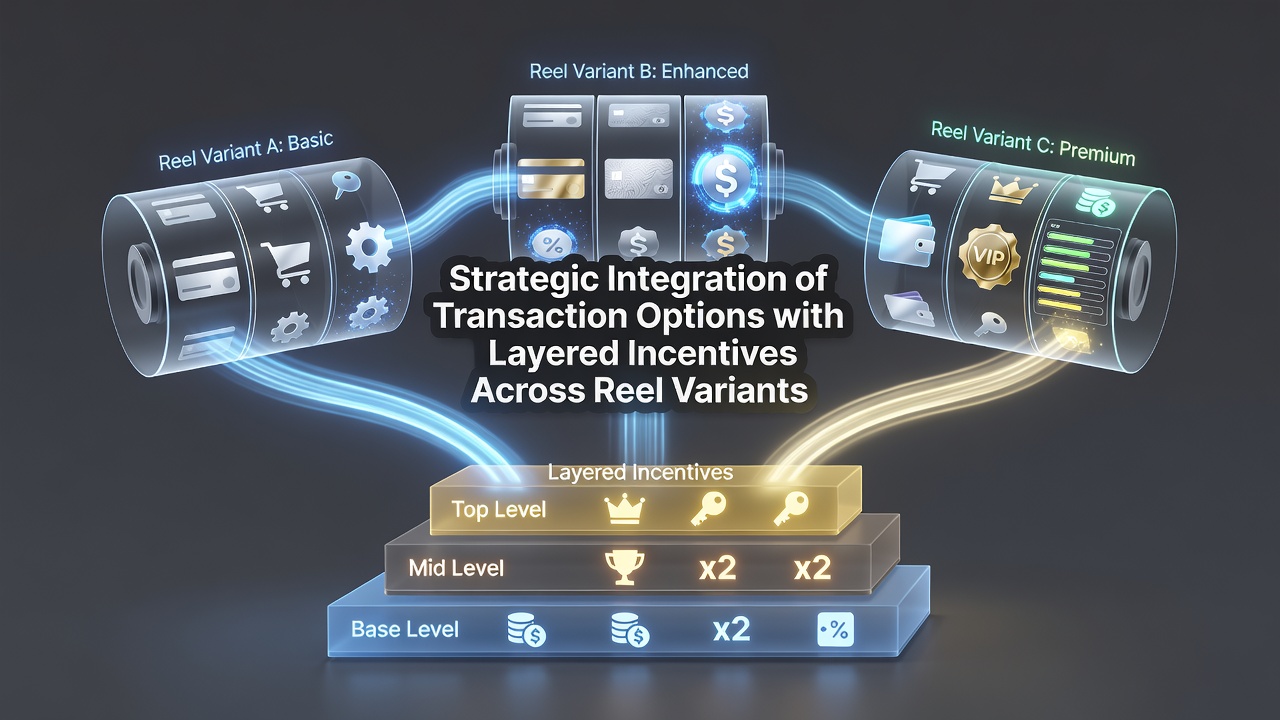 Detailed view of layered incentives connected to various payment methods in slot environments