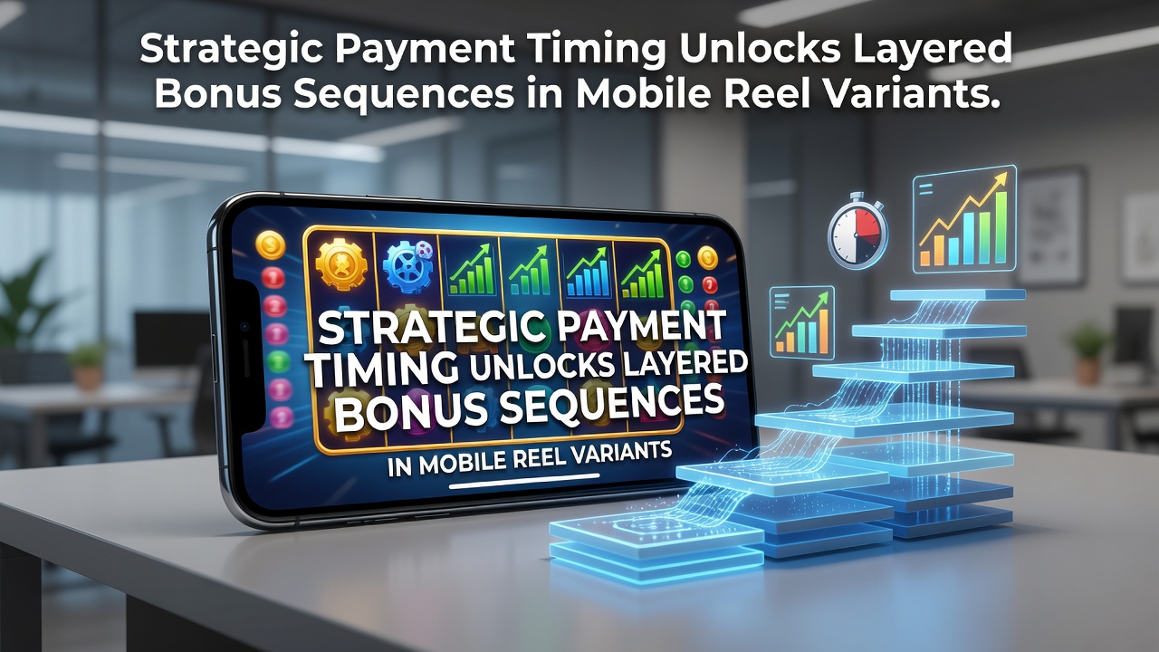 Mobile slot screen displaying layered bonus sequences triggered by timed deposits