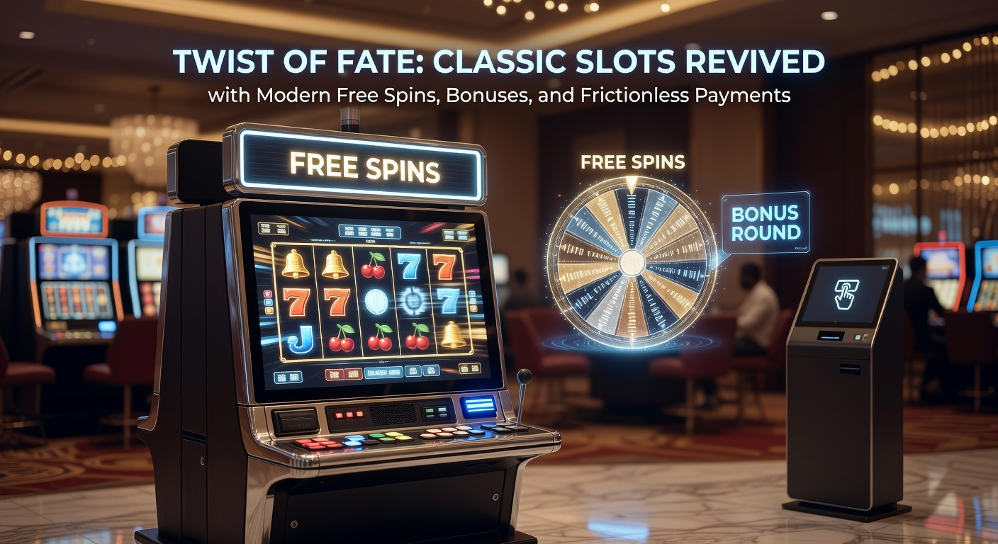 Dynamic split-image of a classic slot reel spinning into free spins frenzy alongside a mobile phone screen showing seamless payment confirmation and bonus activation